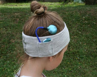 Bandeau de sport Enfant pour implant cochléaire - Child sport headband for cochlear implant