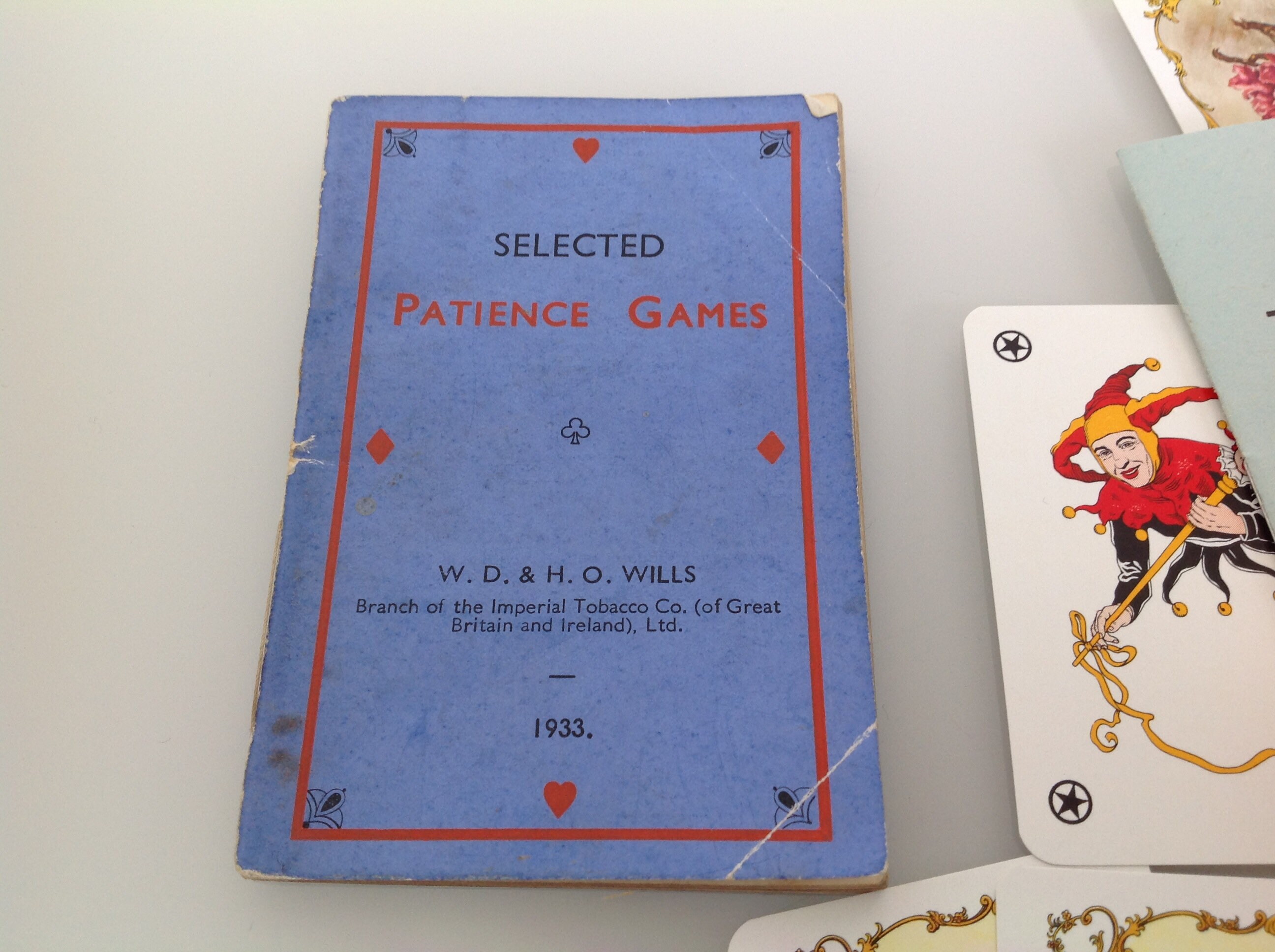 Vintage Floral Patience card game Patience with games book Etsy