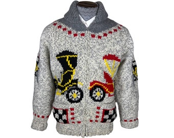 Custom Cowichan Sweater, Mary Maxim Buffalo Handmade