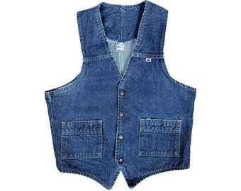Vintage GWG Denim Vest – Unisex – Union Made in Canada