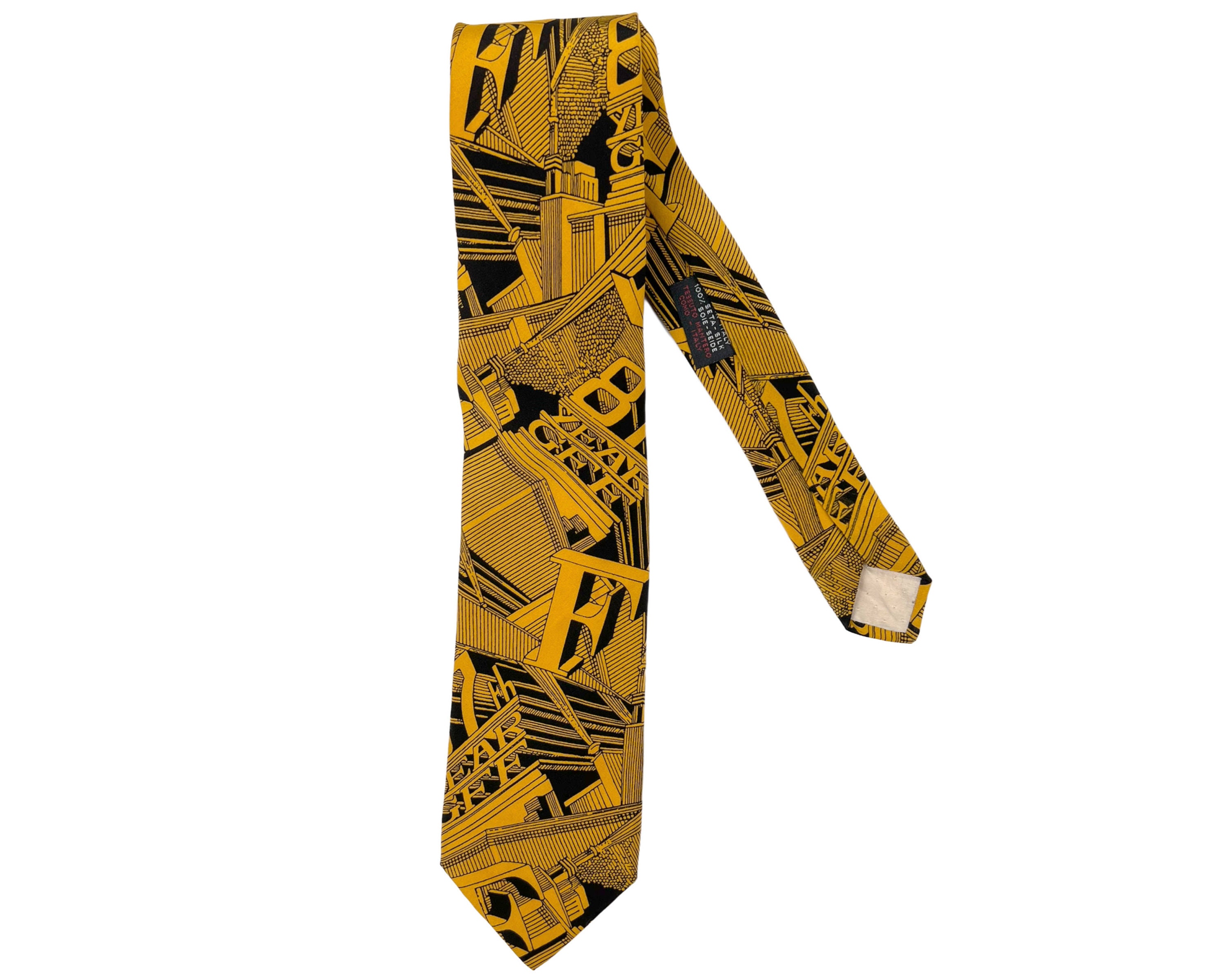 Vintage Gianfranco Ferre Tie 87th Year Architectural Necktie - Etsy