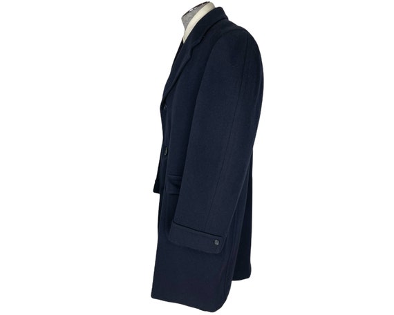 Vintage 1950s Overcoat Mens Coat Superfine Lambsw… - image 2