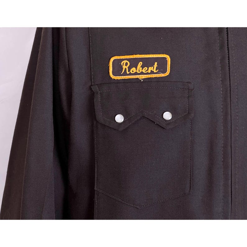 Vintage 1960s Workwear Jacket Movers Uniform Windbreaker Dixon Van