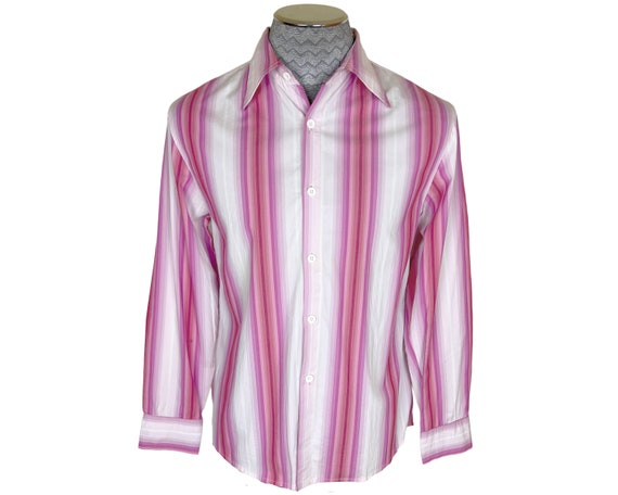 Chemise Versace Classic V2 pour homme rose et blanc taille M italienne 52 Etsy France