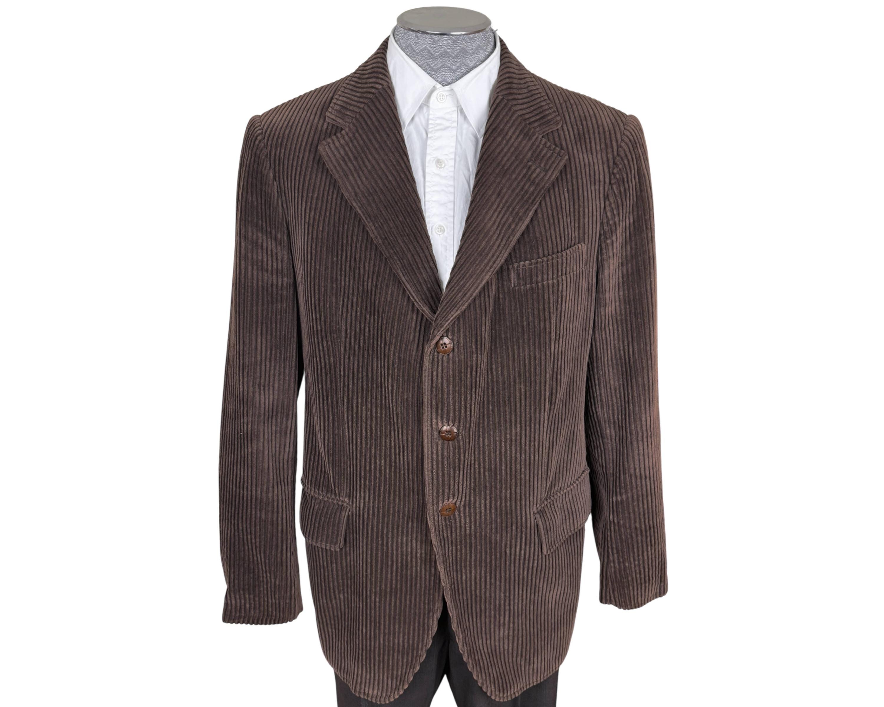 Wide Wale Corduroy Jacket Men - Etsy