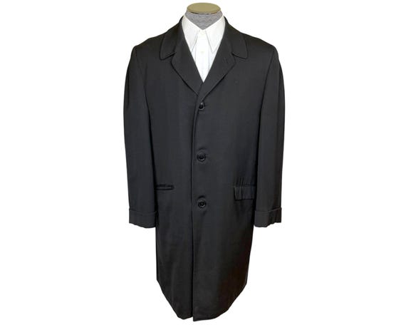 Vintage 1960s Italian Wool Overcoat by Gino di Firenze for Eaton's – Size 40R