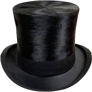 Antique Silk Plush Top Hat Henry Heath London for Devlin’s Ottawa Size 7