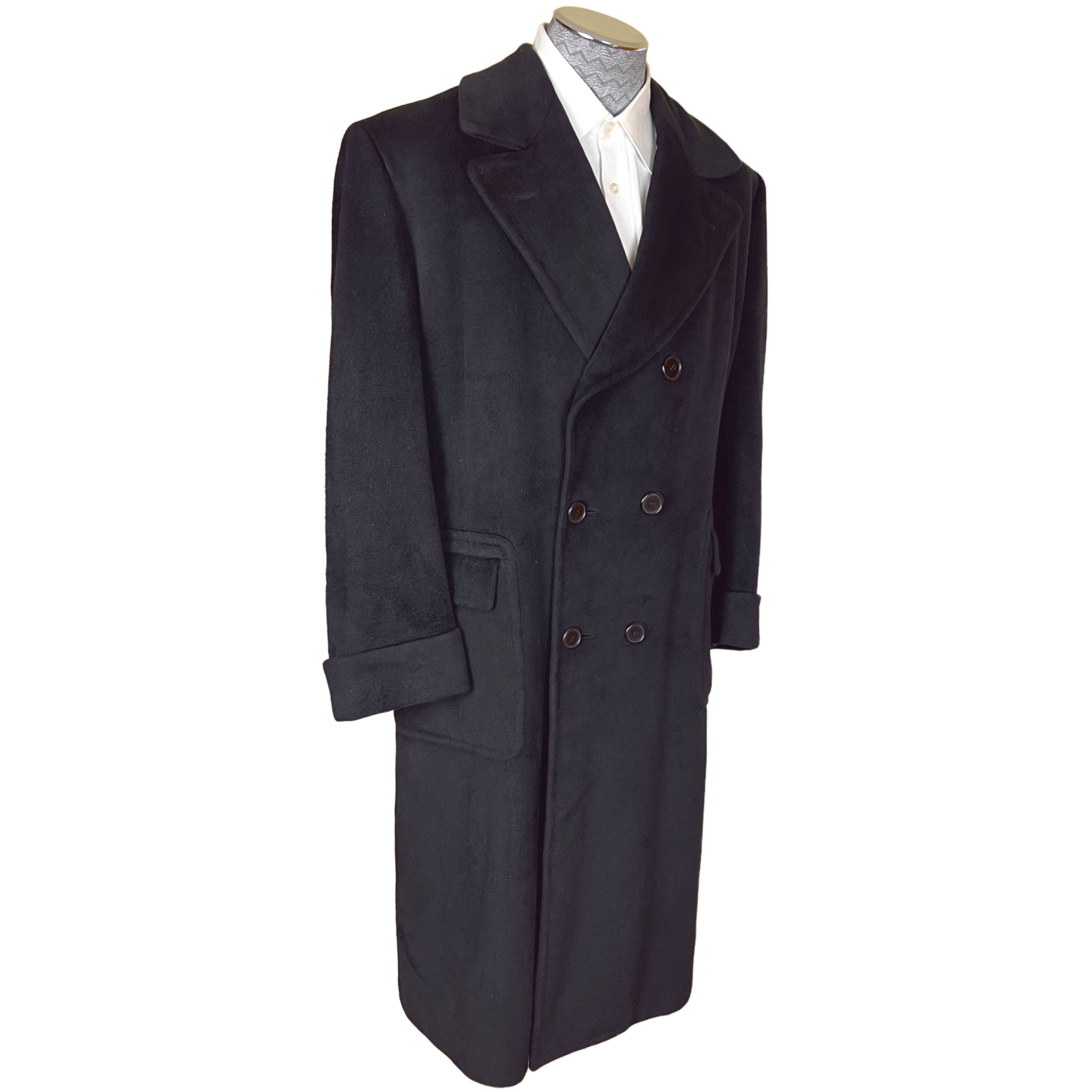 Vintage 100 Angora Coat Chester Barrie Overcoat Size L Etsy UK