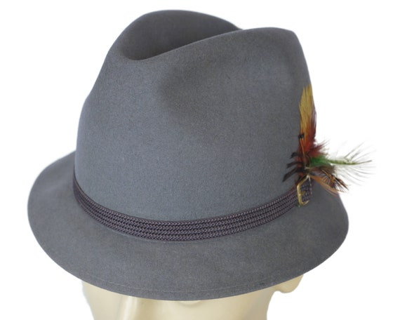 Vintage 60s Stetson Fedora Hat Trilby 
