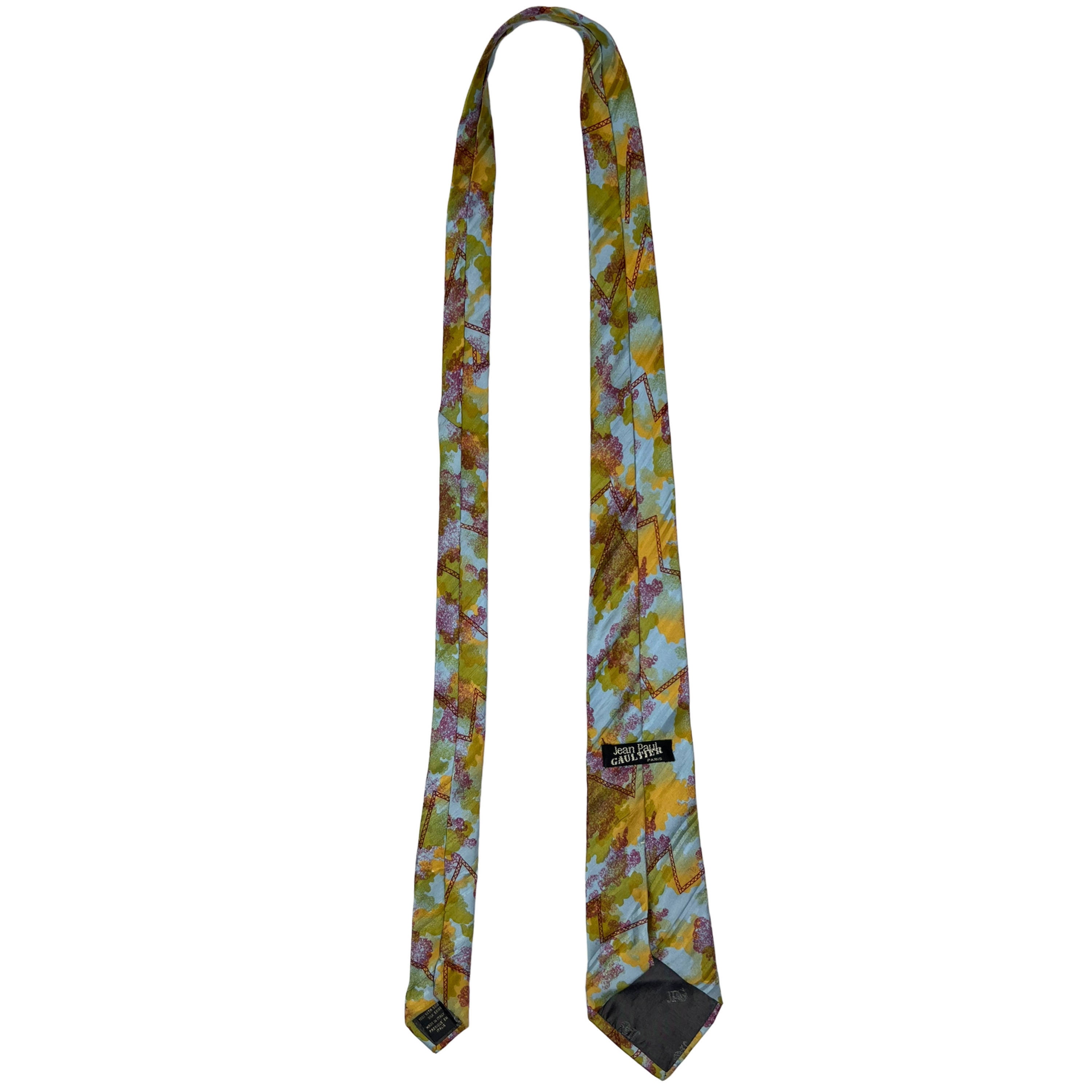 Vintage 1990s Jean Paul Gaultier Necktie Eye Motif Mens Tie