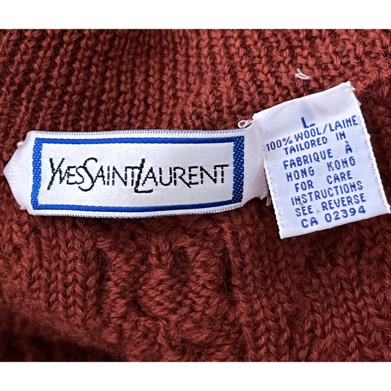 YVES SAINT LAURENT イヴサンローラン　80年代　ウールセーター Yves Saint Laurent - イヴサンローラン 80s 90s ウールブレンド