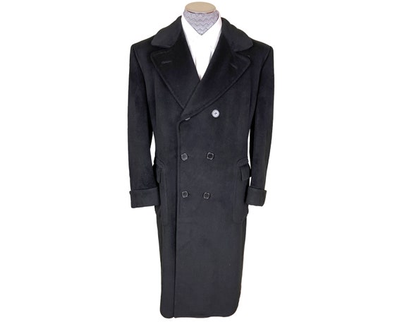 Vintage 100 Angora Coat Chester Barrie Overcoat Size L Etsy Canada