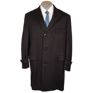 1960s Burberrys Gray Wool Overcoat