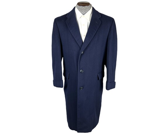 Vintage 1950s Overcoat Worlds Finest Wool & Cashm… - image 1