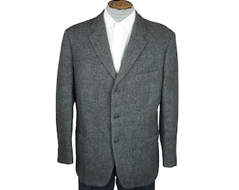 Vintage 50s Harris Tweed Jacket EBM Denmark Mens Size M L - VFG