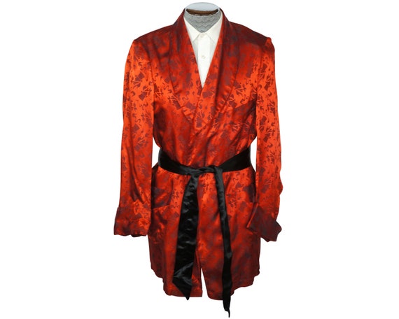 Vintage 1940s Smoking Jacket Sherlock Holmes Smoki
