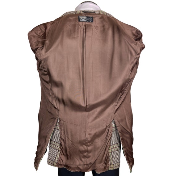 Vintage 1970s Jacket Plaid Tweed Blazer Sport Coa… - image 6