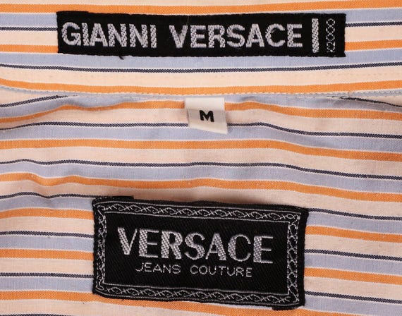 Vintage Gianni Versace K2000 Jeans Couture Striped Shirt Size ...