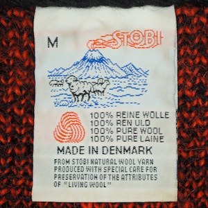 Vintage 80s Stobi Denmark Pullover Sweater Mens Size M VFG image 4