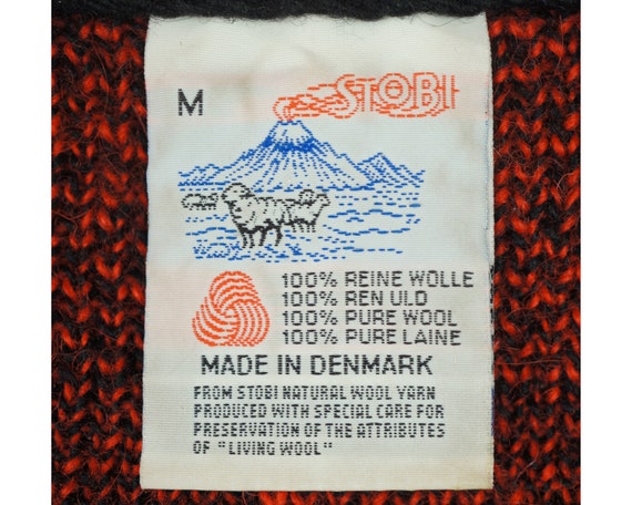 Vintage 80s Stobi Denmark Pullover Sweater Mens S… - image 4