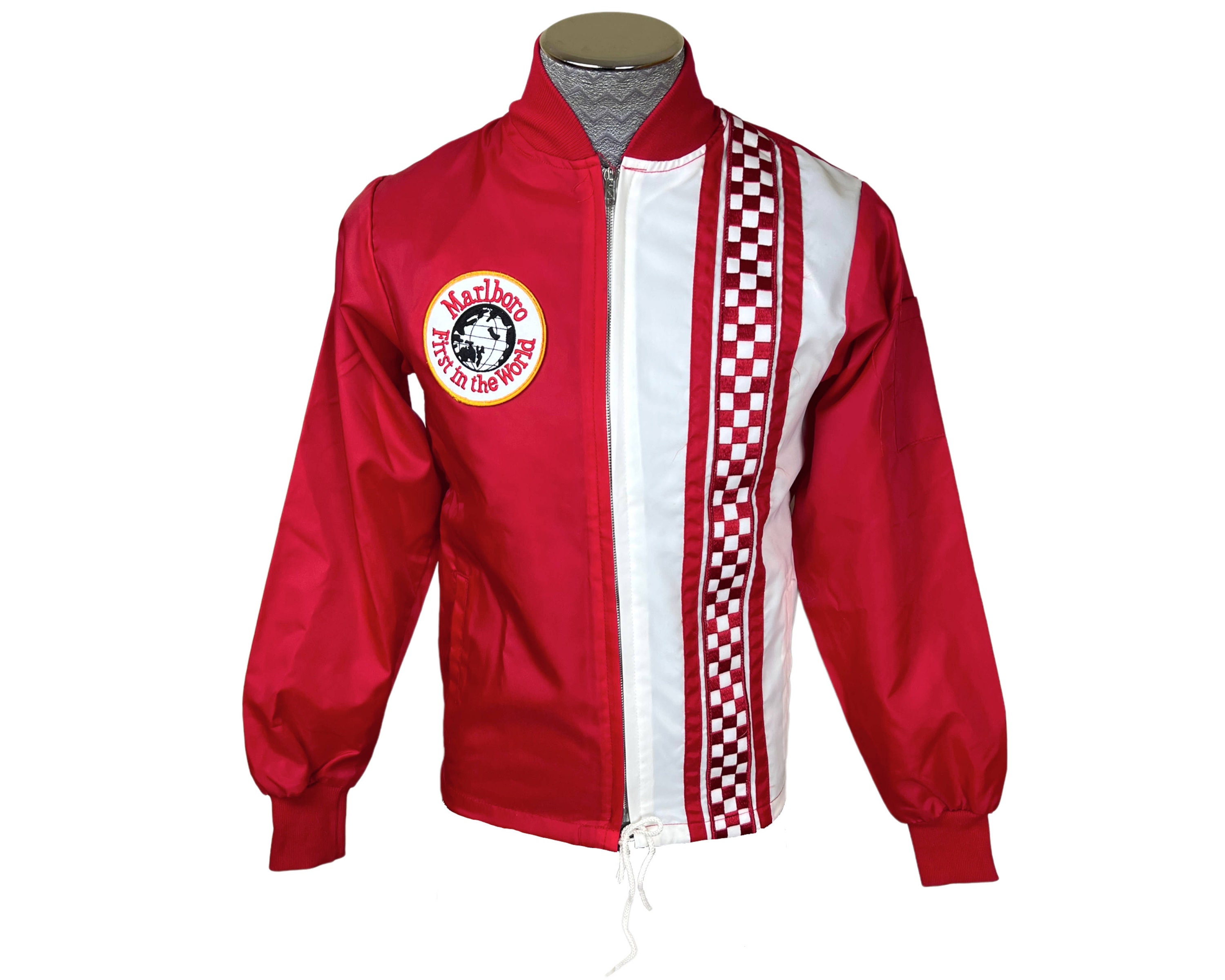 Vintage 1970s Racing Windbreaker Jacket Marlboro Advertising