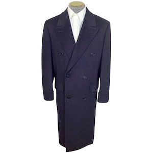 ジャケット・アウター 80s vintage GIORGIO ARMANI long coat 80s Jacket Giorgio Armani Coat Long Winter Fall Coat Blue