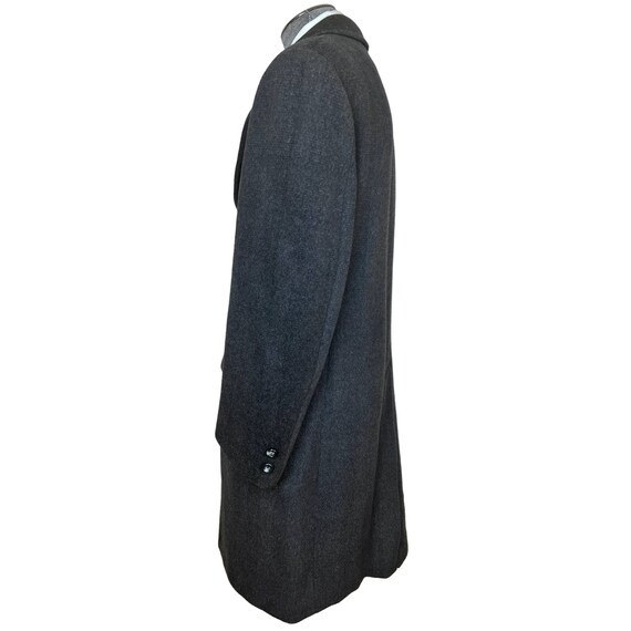 Men's Classic Vintage Grey Wool Overcoat L/44