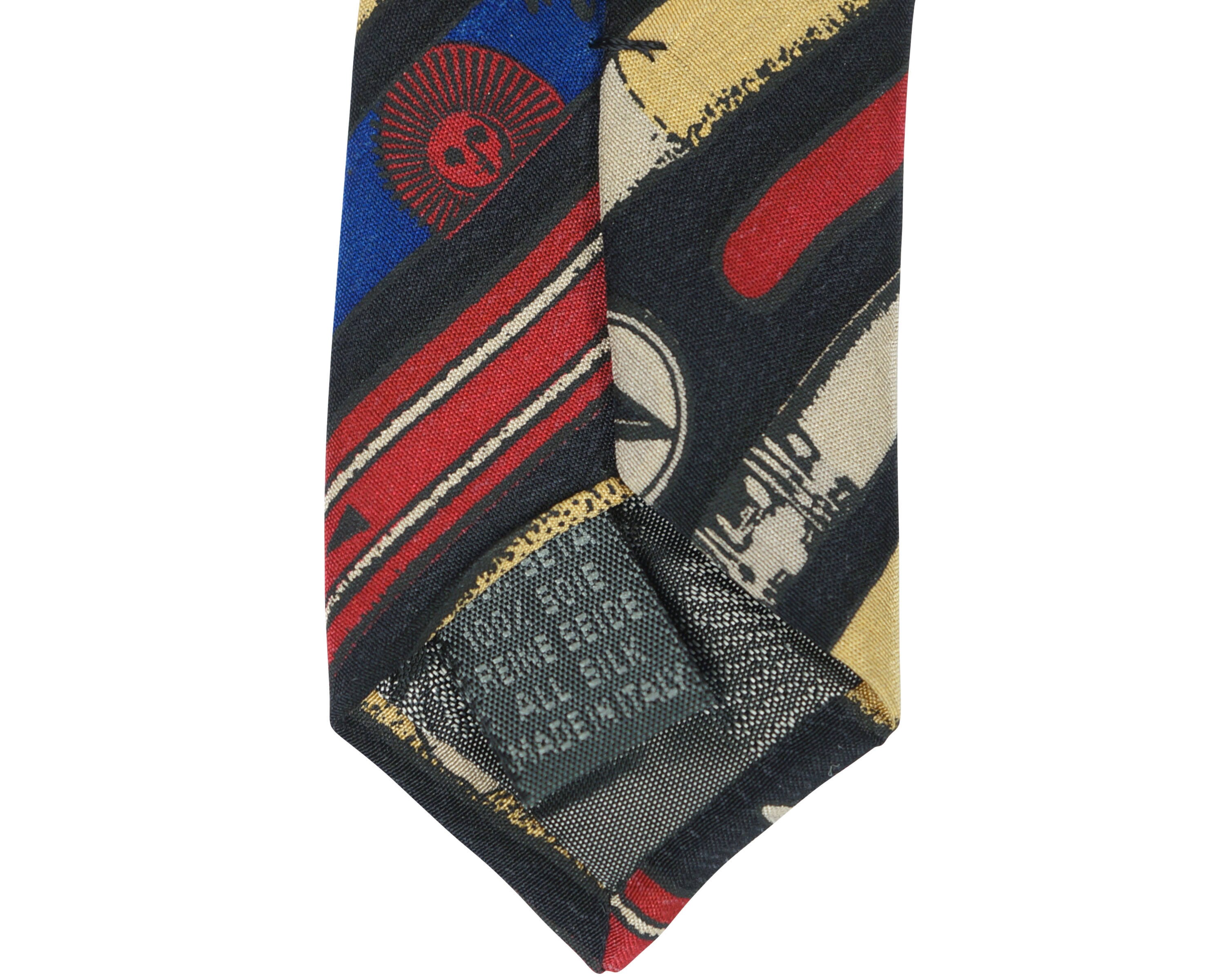 Cravate FORNASETTI En Soie 100% - Multicolore - Largeur 7-10 Cm, Longueur 140-150 Cm - Occasion