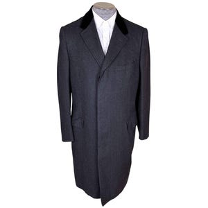 Chesterfield Coat With Velvet Collar - Etsy