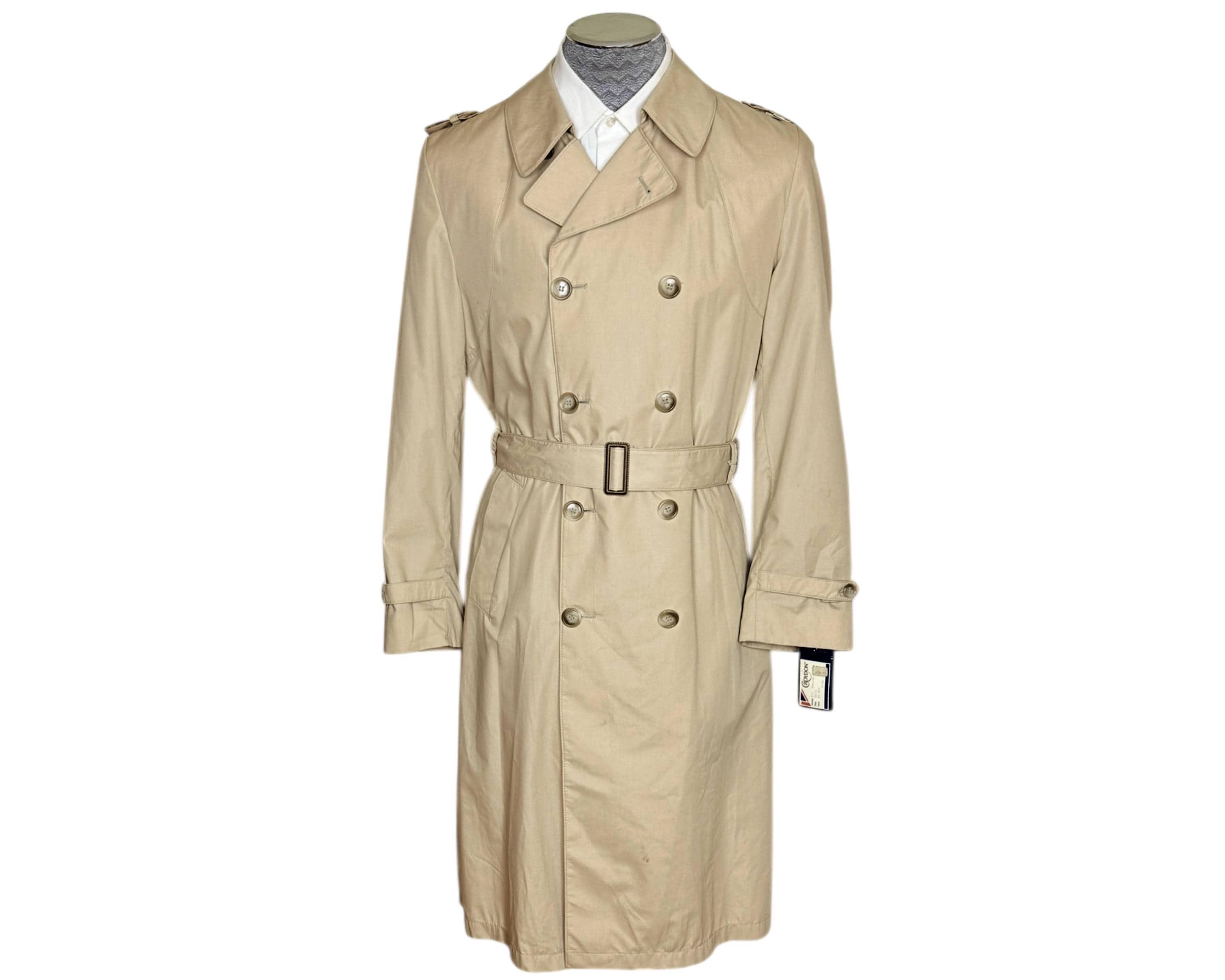 Unused Vintage 1970s Trench Coat Croydon 66 Raincoat Size 40 - Etsy