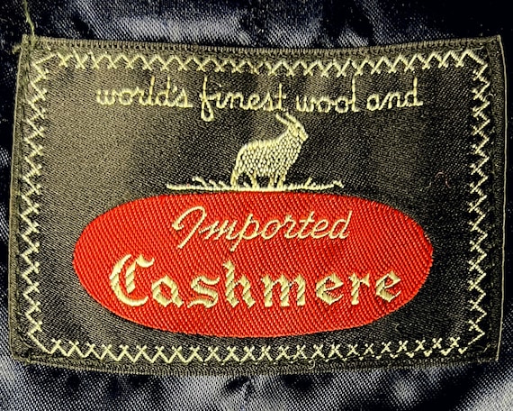 Vintage 1950s Overcoat Worlds Finest Wool & Cashm… - image 6