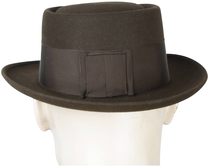 Vintage Adam Pork Pie Hat 1940s 50s Flat Fedora Style 7 14