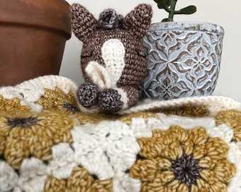 Horse Baby Lovey | Security Blanket | Baby Comforter | Crochet Baby Lovey