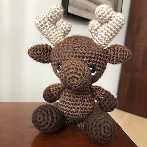 Moose Stuffy| Stuffed Animal | Crocheted Stuffie | Amigurumi Moose | Crochet Toy | Children, Baby, Toddler, Kid Toys