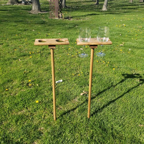 Wine Glass Holder for an Outdoor Chair. Works on Most Patio Etsy