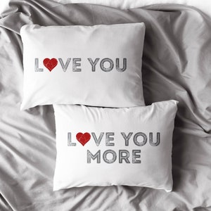 BoldLoft Love You Every Beat of My Heart His and Hers Couples Pillowcases (King Size)- for Her Gifts for Girlfriend Wife Couple Gifts for Him and