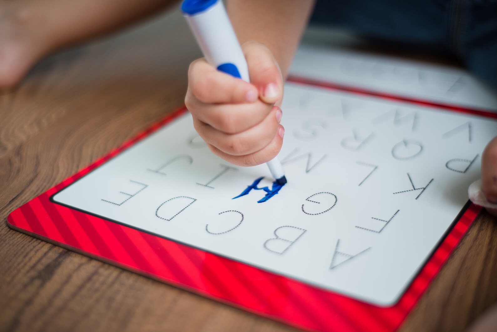 Dry Erase Alphabet Board Practice Writing Letter Board Etsy