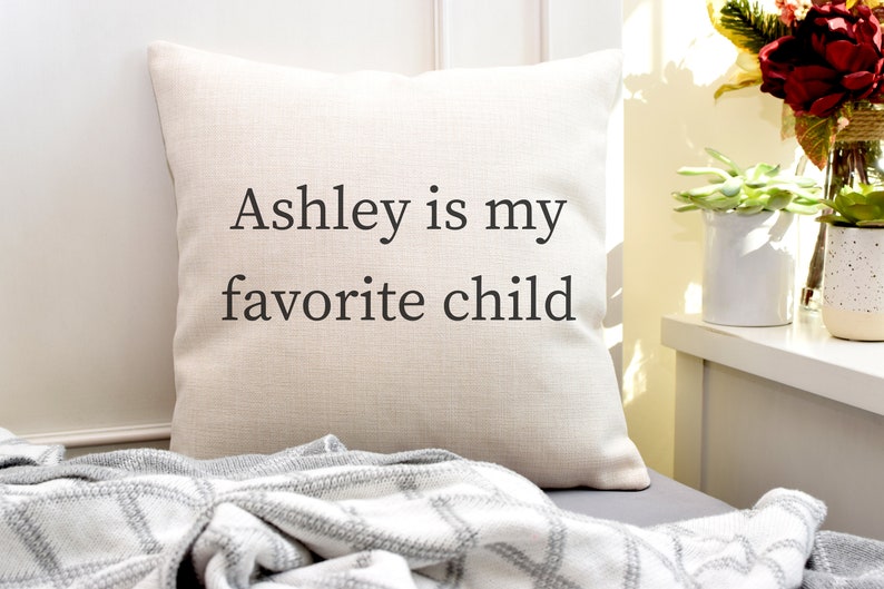 Funny Father's Day Gift Father's Day Father's Day Pillow Favorite Child Gift Funny Gift for Dad Gift for Grandpa image 1