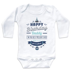 Happy Birthday Daddy Birthday Present Gift For Dad Happy Birthday Gift for Him Birthday Shirt Baby Bodysuit Funny Dad Gift image 6