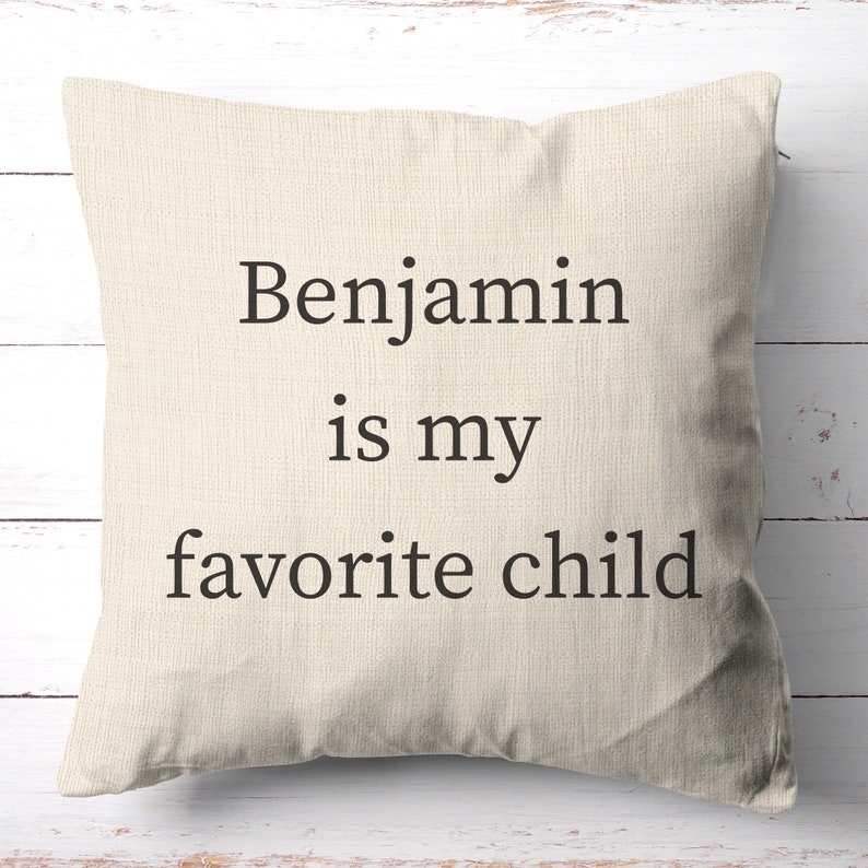 Funny Father's Day Gift Father's Day Father's Day Pillow Favorite Child Gift Funny Gift for Dad Gift for Grandpa image 3