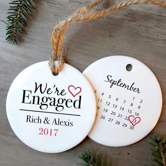 Our First Christmas Engaged Ornament Personalized Ornament Etsy image 0 - Our First Christmas Engaged Ornament Personalized Ornament Etsy