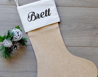Christmas stocking/Personalized Burlap Stocking/Burlap Stocking/Monogram stocking/Burlap stockings/Stockings/Personalized/Monogram/Family