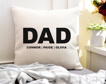 Grandpa Pillow | Papa Gift | Father's Day Pillow | Personalized Father's Day Gift | Grandkids Name Pillow | Gift for Grandpa | Papa Pillow