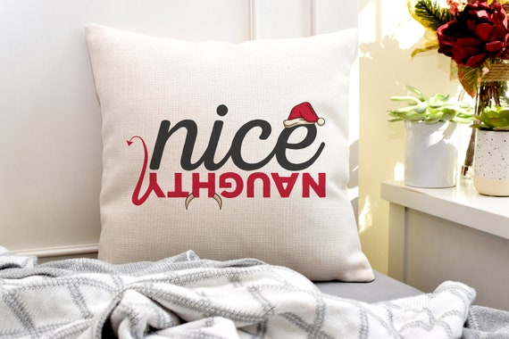 Naughty and nice pillows