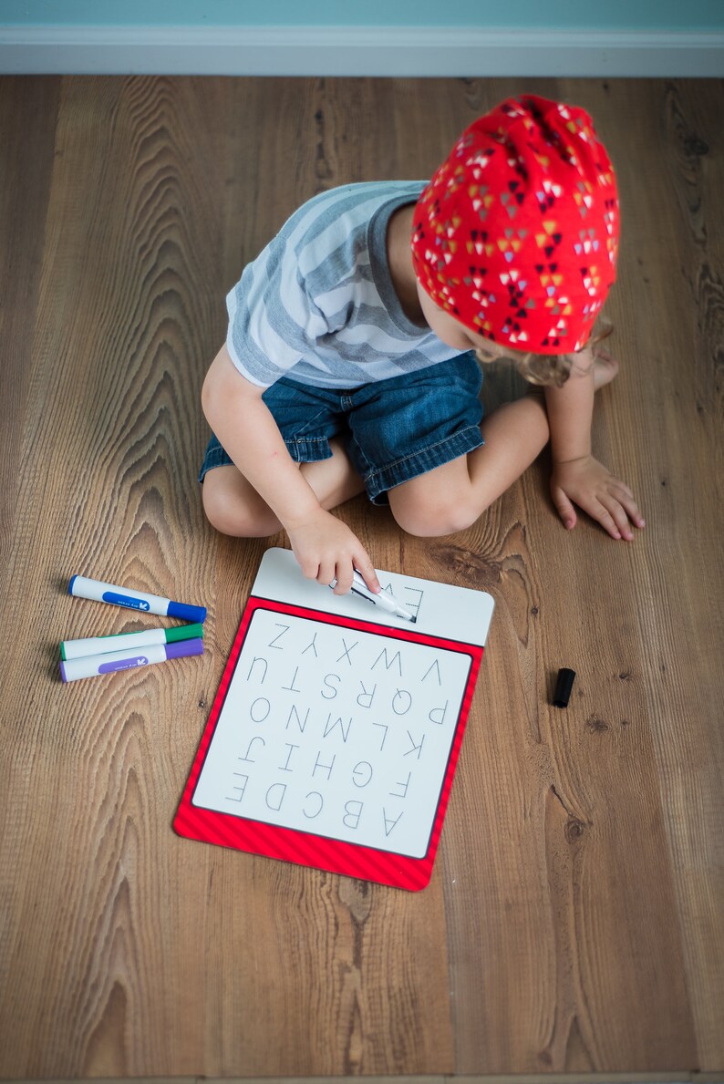 Dry Erase Alphabet Board Practice Writing Letter Board Etsy