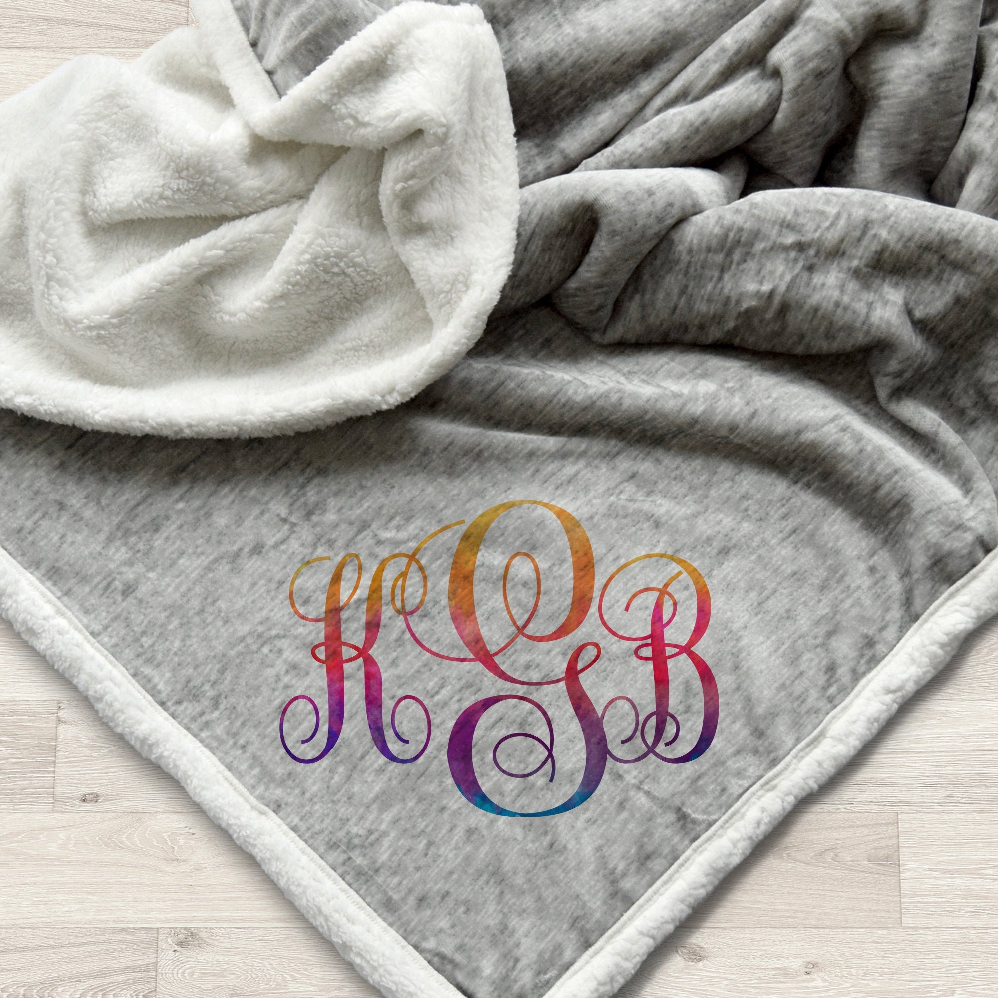 Personalized Custom Soft Throw Blanket Monogrammed Blanket Etsy