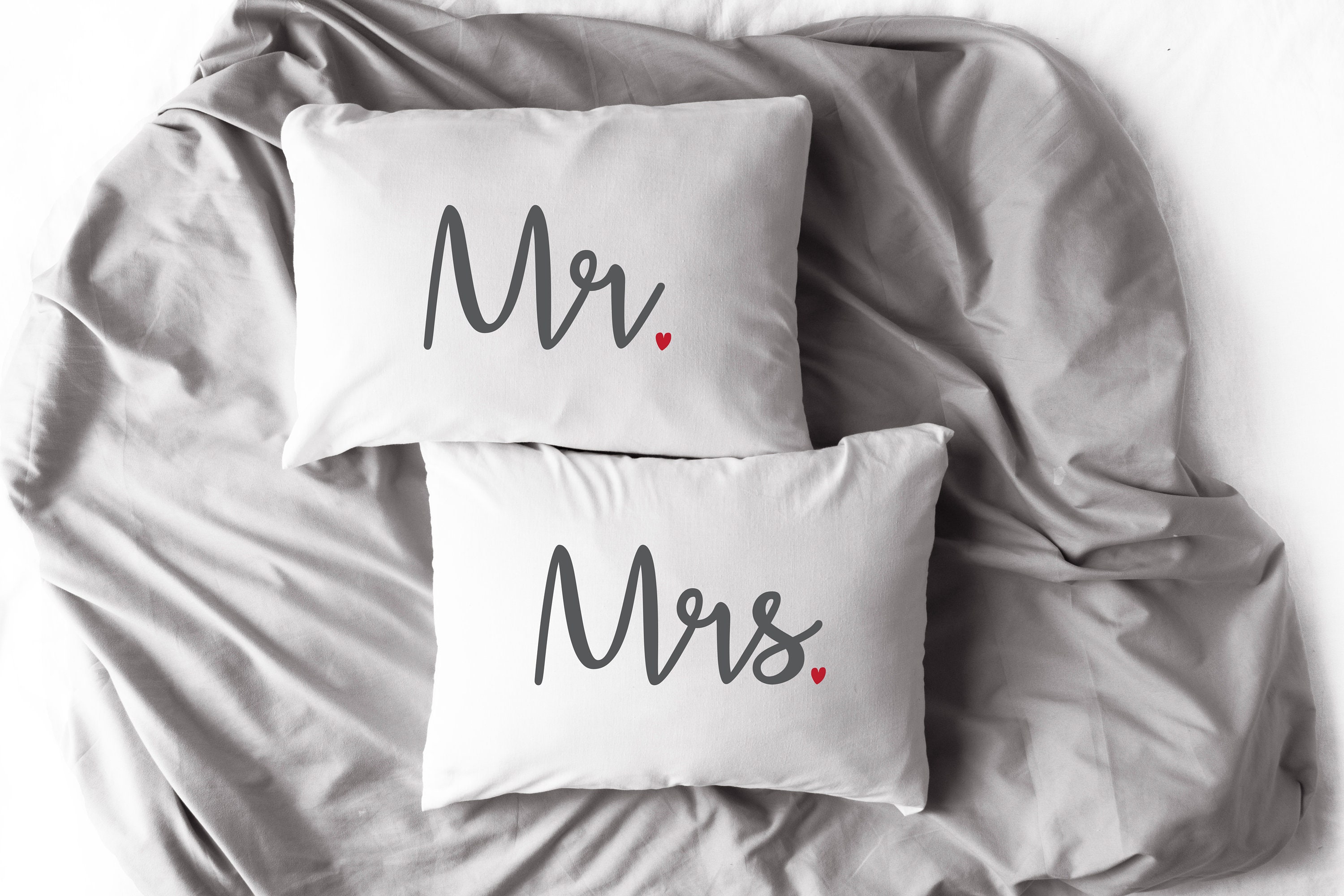 Mr & Mrs Pillowcases Couples Pillowcases His and Hers Etsy Hong Kong