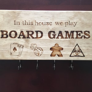 Board Game Key Rack, Key/Mask Hanger image 1