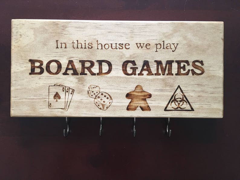 Board Game Key Rack Key/Mask Hanger image 1