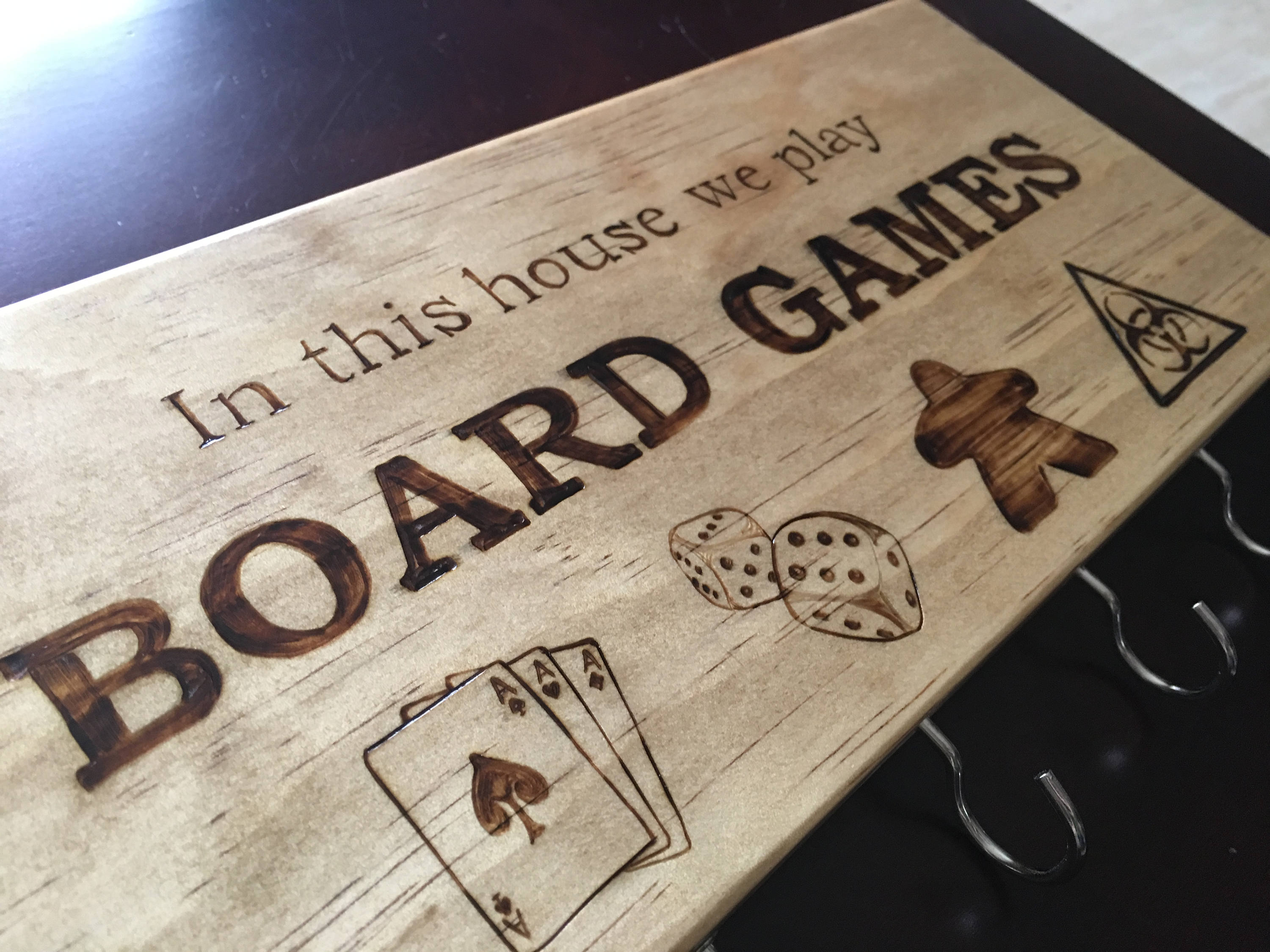 Board Game Key Rack, Key/mask Hanger - Etsy